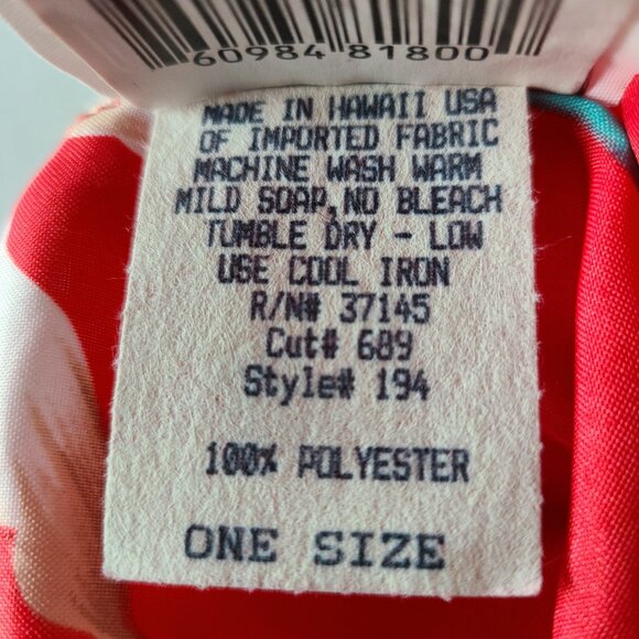 VTG HILO HATTIE ORCHID SARONG WRAP-HAWAIIAN SWIM COVER/ONE SIZE - Picture 5 of 5